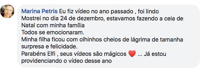 Comentário do vídeo Elfi 2