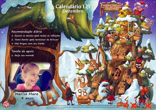 download calendário do advento elfi